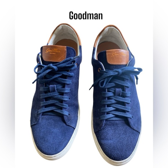 GOODMAN mens EDGE LO PREMIUM SUEDE SNEAKER SZ 20 - Picture 1 of 12